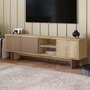 Hanah Home Soporte para TV Roble cálido y roble zafiro